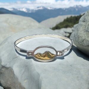 🌺Artisan Sterling/Gold Mountain Bracelet